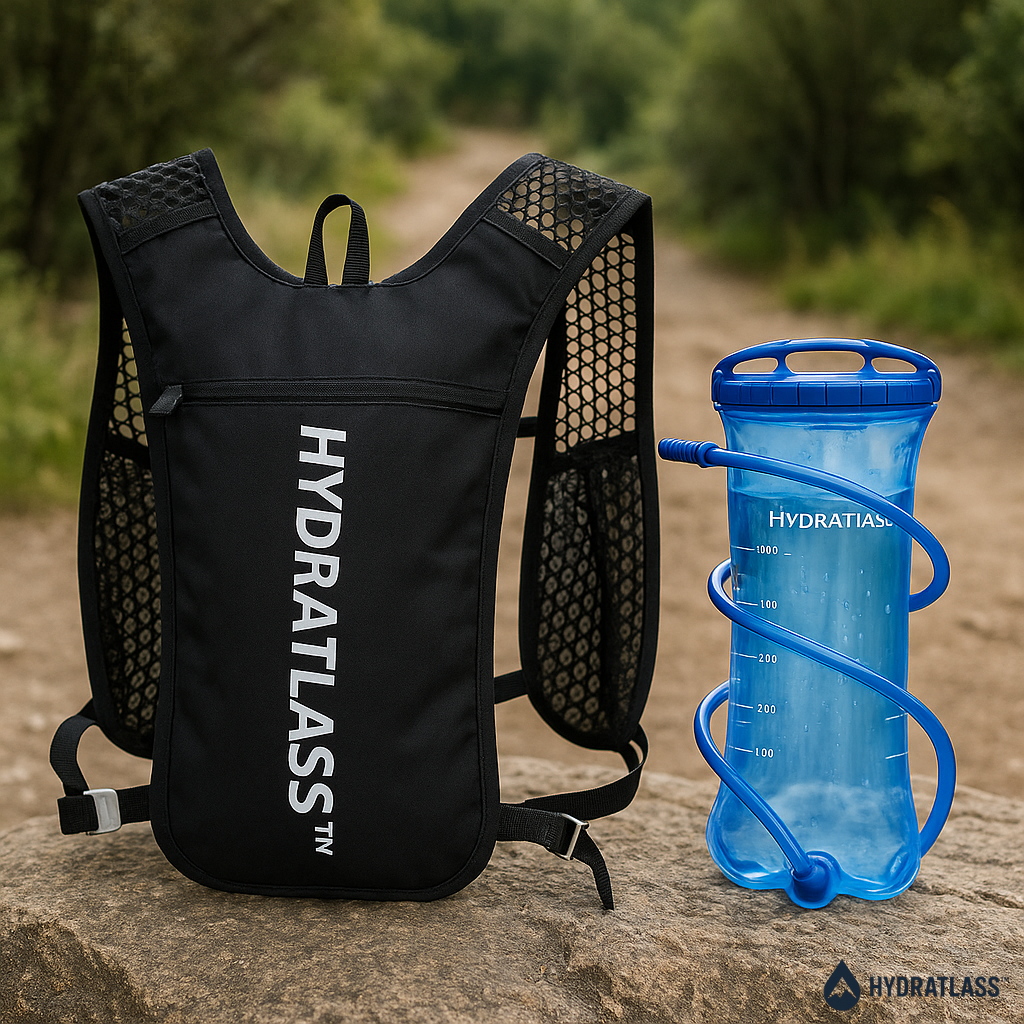 Gilet d’Hydratation Hydratlass™ – Ultra-Léger avec Poche à Eau 2L